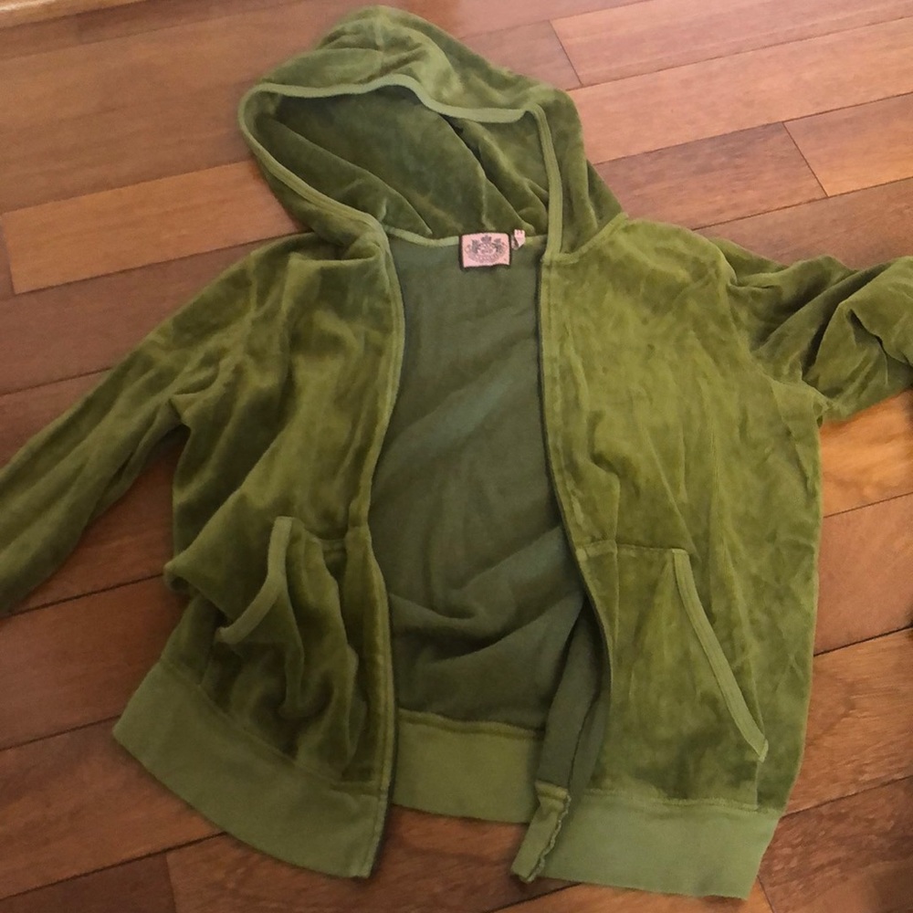Juicy couture velor zip up